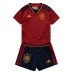 Tanie Strój piłkarski Hiszpania Koszulka Podstawowej dla dziecięce MŚ 2022 Krótkie Rękawy (+ szorty)